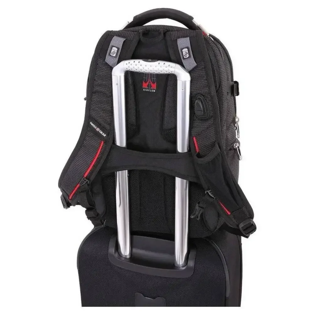 SWISSGEAR ScanSmart Commander TSA Laptop Backpack School/Travel‎ Bag w/ USB 5358